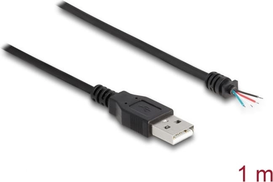 Picture of Delock Cable USB 2.0 Type-A male to 4 x open wires 1 m black