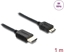 Picture of Delock Coaxial High Speed HDMI cable HDMI male to Mini HDMI male 8K 60 Hz with braided coating 1 m
