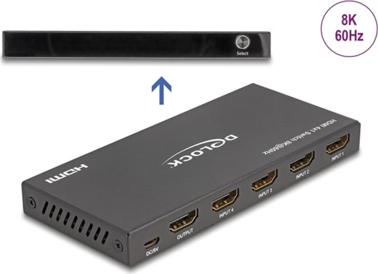 Picture of Delock HDMI Switch 4 x HDMI in to 1 x HDMI out 8K 60 Hz