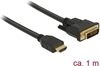 Picture of Delock HDMI to DVI 24+1 cable bidirectional 1 m