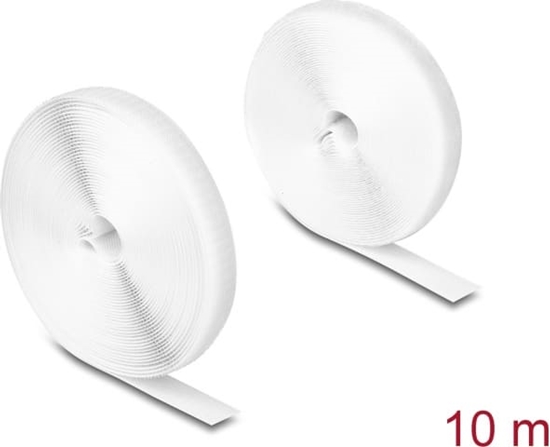 Picture of Delock Heavy-duty Hook-and-Loop tape L 10 m x W 20 mm white