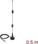 Picture of Delock LTE Antenna TS-9 plug 90° 2 - 3 dBi fixed omnidirectional with magnetic base and connection cable RG-174 50 cm outdoor black