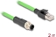 Picture of Delock M12 Cable D-coded 4 pin male to RJ45 male PUR (TPU) 2 m