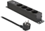 Picture of Delock Power Socket 4-way with surge protection 1U black
