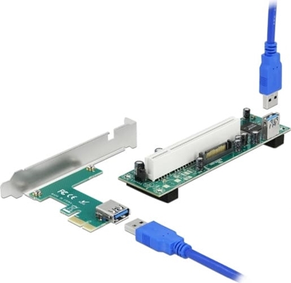 Picture of Delock Riser Card PCI Express x1 to 1 x PCI 32 Bit Slot with 60 cm cable