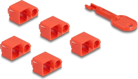 Picture of Delock RJ45 Port Blocker Set for RJ45 plug 10 pieces
