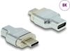 Picture of Delock Thunderbolt™ 3 / USB Type-C™ (DP Alt Mode) 8K 30 Hz Magnetic Adapter male to female