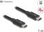 Attēls no Delock Thunderbolt™ 4 Cable 40 Gbps PD 3.1 240 W 1 m black