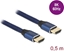 Picture of Delock Ultra High Speed HDMI Cable 48 Gbps 8K 60 Hz blue 0.5 m certified