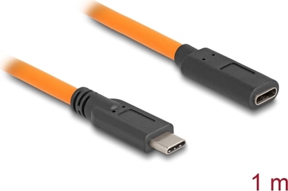 Picture of Delock USB 5 Gbps Cable USB Type-C™ male to USB Type-C™ female for tethered shooting 1 m orange