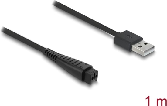 Изображение Delock USB Charging Cable 4.8 V for Electric Shavers compatible with Panasonic ES-LV97, ES-LA63, RE7-51, RE7-59 series - shaver charger replacement cable 1.5 m
