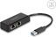 Attēls no Delock USB Type-A Network Adapter Gigabit LAN 2 x RJ45
