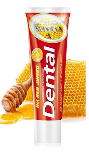 Изображение DENTAL Jumbo zobu pasta PROPOLIS+ WHITENING 250ml ( Izcelsmes valsts Bulgārija )