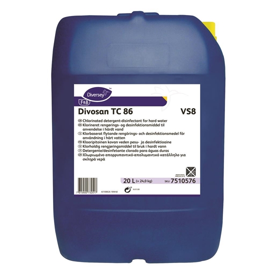 Изображение Dezinfekcijas līdzeklis Divosan TC 86, koncentrāts, hlorēts, 20L