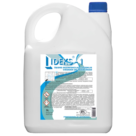 Изображение Dezinfekcijas līdzeklis, LIDEKS-1 koncentrāts, 5L (10gab/kastē)