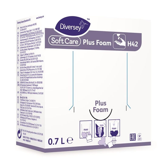 Изображение DIVERSEY Soft Care Plus Foam H42 putu ziepes rokām, 700ml, (6gab/kastē)