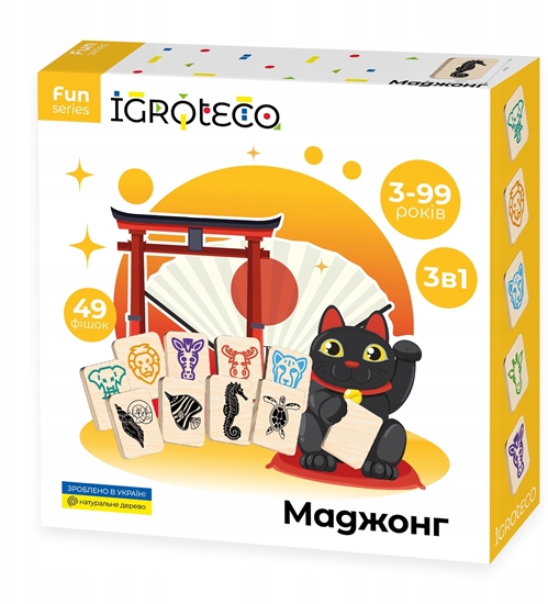 Изображение Djeco Igroteco gra Mahjong 49 det.