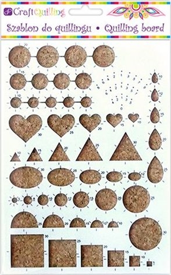 Picture of DP Craft Szablon do quillingu DPCRAFT Róne ksztaty (QGSQ-002) Dalprint