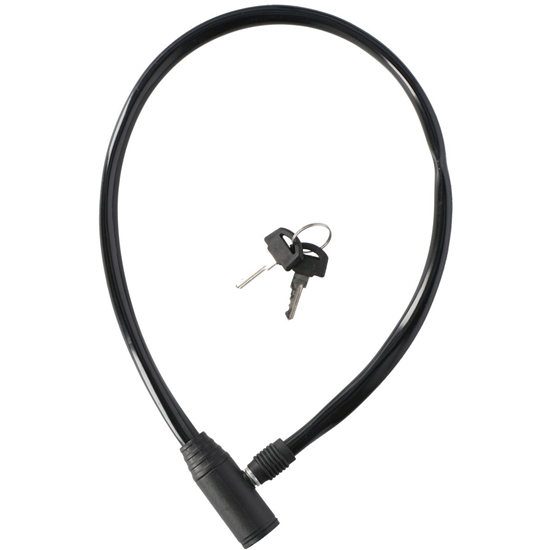 Picture of Dunlop velo slēdzenes troses slēdzene 0,4x65cm - melna