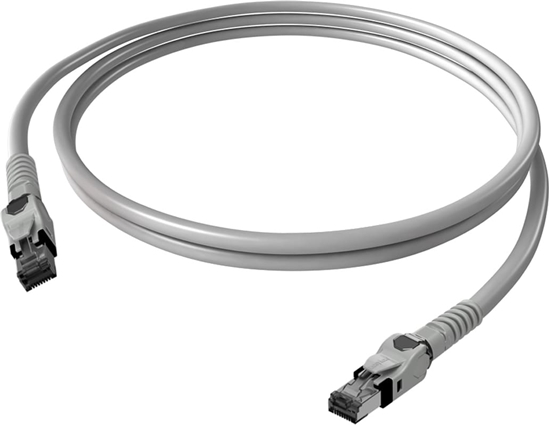 Picture of Easylan VarioBoot Patch cable Cat.6A, S/FTP, grey, 1 m