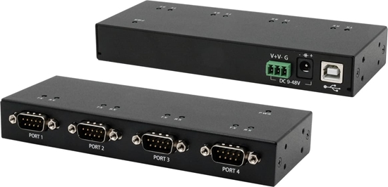 Picture of Exsys EX-13074HM USB 2.0 zu 4 x Seriell RS-232 Ports Metallgehäuse FTDI Chip-Set