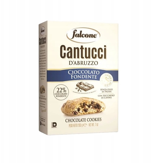 Изображение Falcone Ciastka Cantucci Cioccolato 200g - Czekoladowe