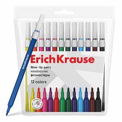 Изображение Flomāsteri 12 krāsas nomazgājamie ErichKrause