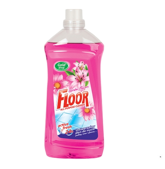Изображение FLOOR universāls gridas mazgāšanas līdzeklis GARDEN FLOWERS active fresh 24h, 1,5L