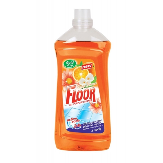 Изображение FLOOR universāls grīdas mazgāšanas līdzeklis ORANGE BLOSSOM ar sodu, 1,5L