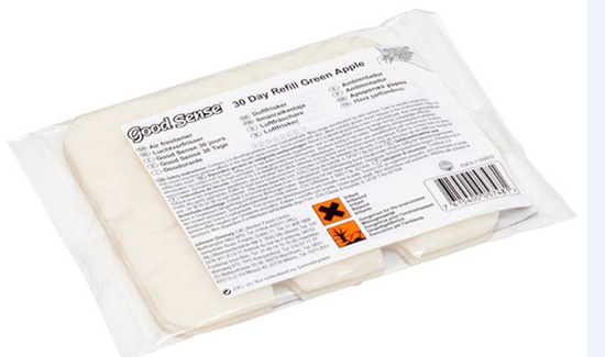 Изображение Gaisa atsvaidzinātājs Good Sense 30 Day Refill Green Apple  (2gb/iep, 6iep/kastē) 1 komple