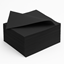 Picture of Galda salvetes ECO BLACK, 1-slāņa, 24x24cm, 300 loksnes, melnas, (12iep/kastē)