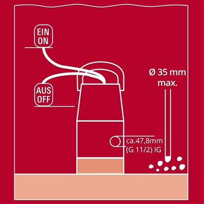 Attēls no GC-DP 7035 LL POMPA ZANURZENIOWA DO BRUDNEJ WODY