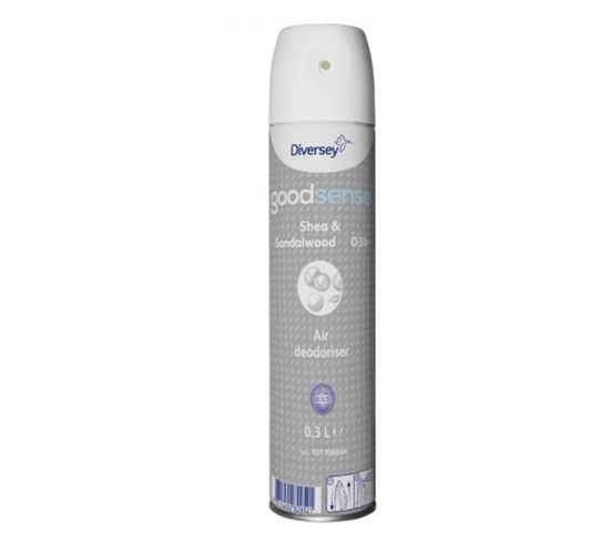 Изображение GOOD SENSE Shea & Sandalwood Neitralizējošs gaisa atsvaidzinātājs aerosolā 0,3L (6.gab./ie