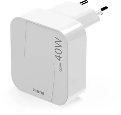 Изображение Hama 00201955 adowarka do urzdze przenonych Smartfon, Tablet Biay Prd przemienny Szybkie adowanie Wewntrzna