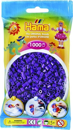 Attēls no Hama Beads Hama pery midi 1000stk fioletowy