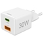 Picture of Hama Mini Adapter USB-C + USB-A 30W White