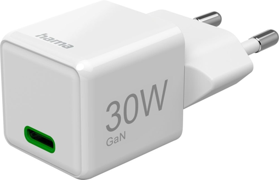 Изображение Hama Mini USB-C Super Charger 30W PD White