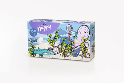 Изображение HAPPY Universālās salvetes (kastītē) 100 gb+50% Bella