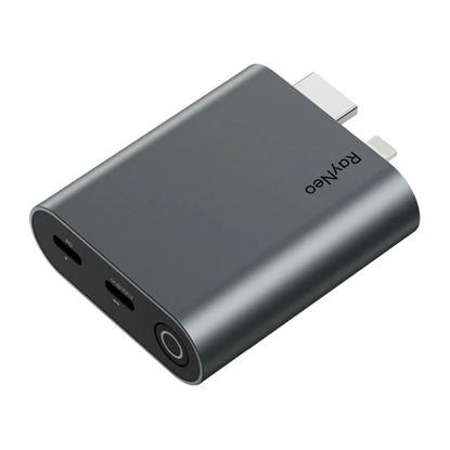 Picture of HDMI to USB-C adapter for charging AR RayNeo glass