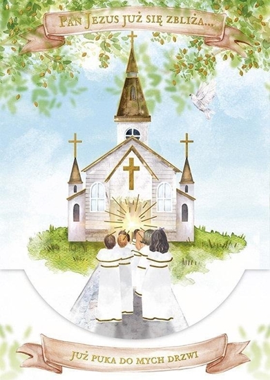 Picture of HENRY Karnet B6 z kieszonk Komunia. Koció