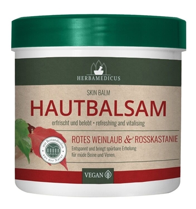 Изображение HERBAMEDICUS balzams ķermenim ar sarkano vīnogu lapu un zirgkastaņas efektu, 250ml