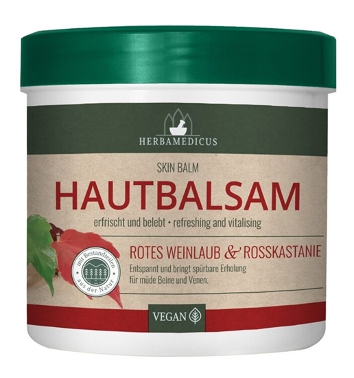 Изображение HERBAMEDICUS balzams ķermenim ar sarkano vīnogu lapu un zirgkastaņas efektu, 250ml