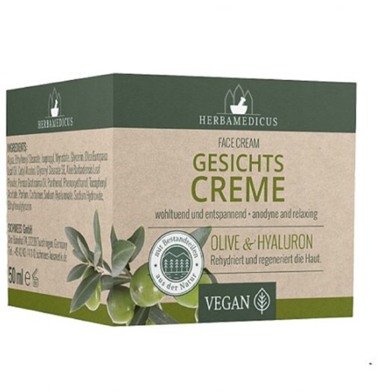 Picture of HERBAMEDICUS Sejas krēms Olive & Hialuronskābe 50ml ( Izcelsmes valsts Vācija )
