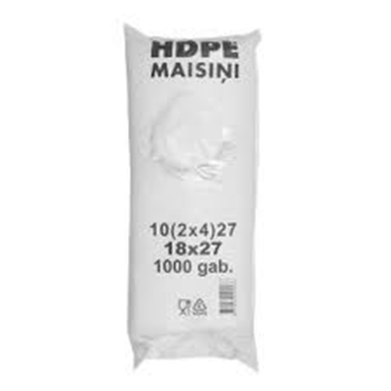 Picture of Iepakojuma maisi, 10+8 x 27cm, 7 mik, caurspīdīgi,  (0.6kg/1pac.), HDPE