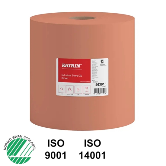 Picture of Industriālais papīrs KATRIN Basic XL Brown, 1-slāņa, rullis, brūns, 1000m