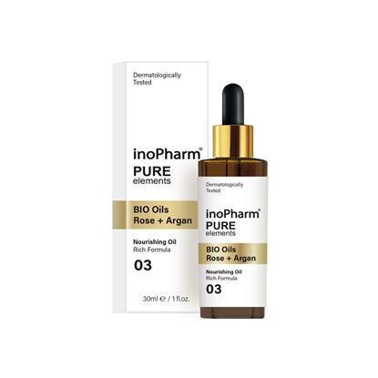 Picture of inoPharm BIO eļļa sejas un kakla kopšanai, Rose + Argan, 30ml.