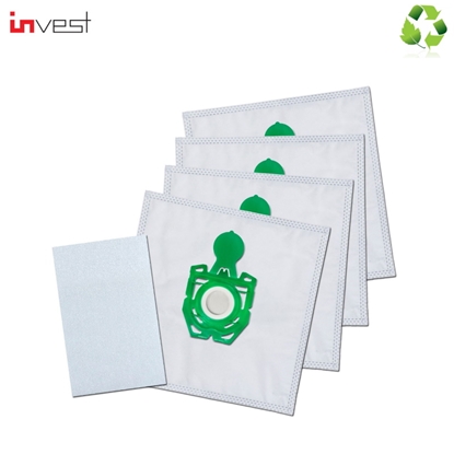 Изображение Invest Eko Sintētiskie putekļu sūcēju maisi ZELMER / Orion / Twister (4gab.) + Filtrs