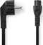 Attēls no Kabel zasilajcy Nedis Nedis CEGL10100BK20 kabel zasilajce Czarny 2 m C5 panel