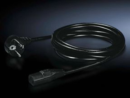 Picture of Kabel zasilajcy Rittal Rittal DK 7200.210 Czarny 1,8 m Wtyczka zasilajca typu D