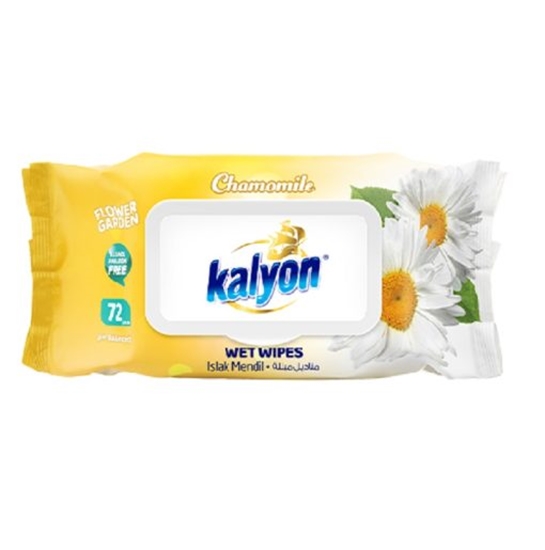 Picture of KALYON mitrās salvetes CHAMOMILE 72gb ( Izcelsmes valsts Turcija )